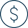 Icône d'un signe de dollar dans un cercle